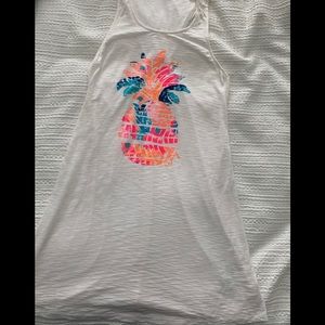 Lilly Pulitzer Whitney beach dress pineapple print